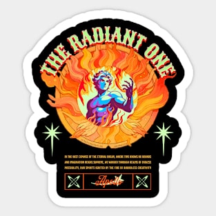 The radiant one | Front & Back Sticker